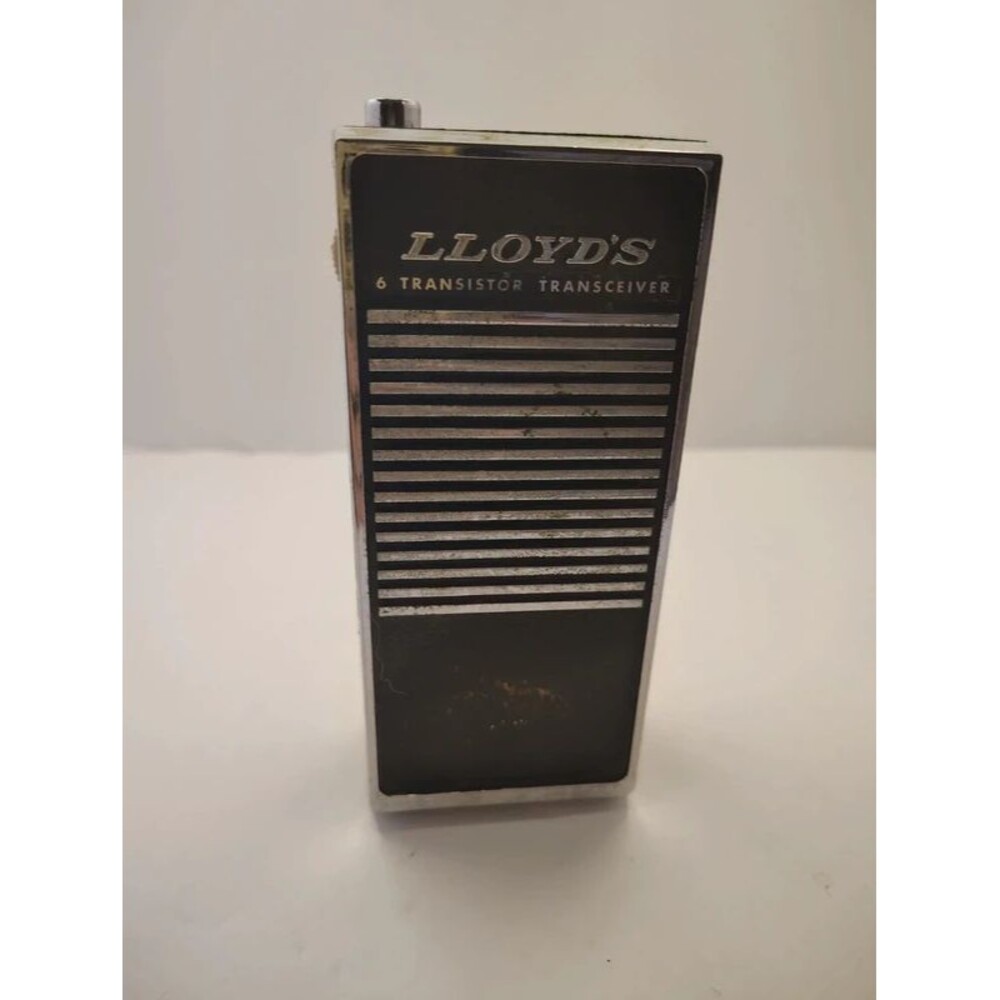 Lloyd's 7A16B 6-Transistor UHF Analog Transceiver Push-to-Talk 1CH Black